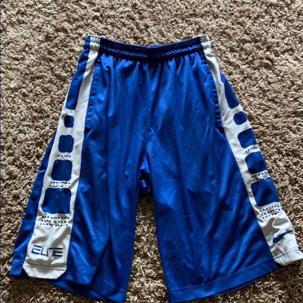 Blue Nike Elite Shorts